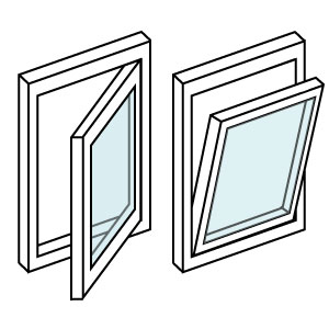 ventanas de aluminio oscilo-batiente