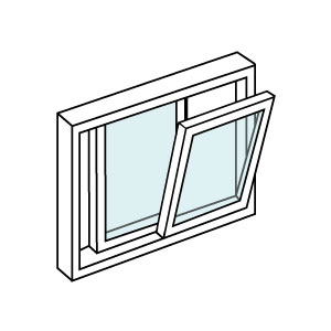 ventana oscilo-paralela de aluminio